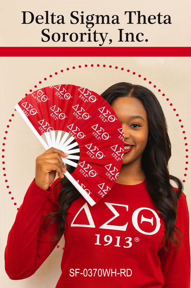 Hand Fan - Delta Sigma Theta Sorority